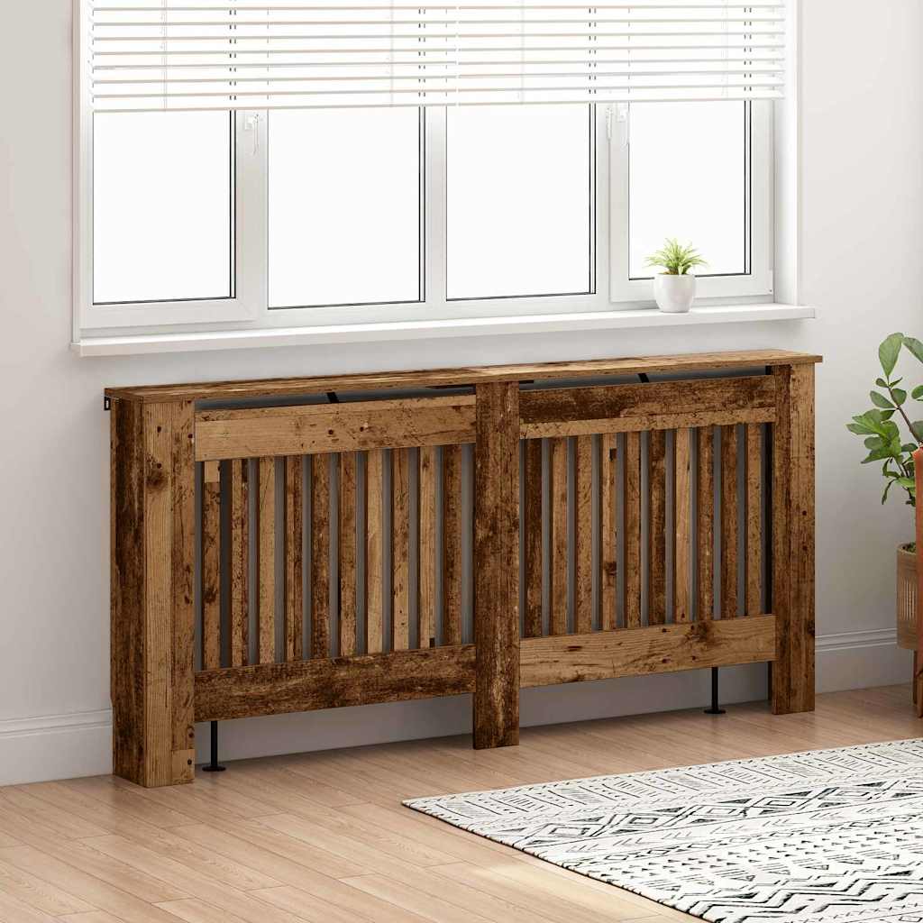 Radiator Cover Old Wood 172 x 19 x 81.5 cm Engineered Wood