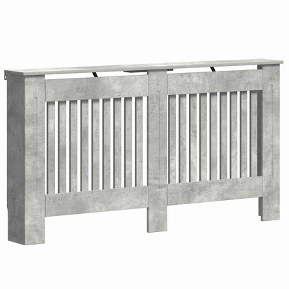 Radiator Cover Concrete Grey 152 x 19 x 81.5 cm Engineered Wood