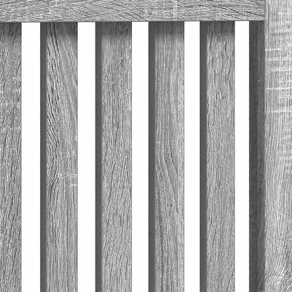 Radiator Cover Grey Sonoma 152 x 19 x 81.5 cm Engineered Wood