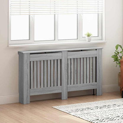 Radiator Cover Grey Sonoma 152 x 19 x 81.5 cm Engineered Wood