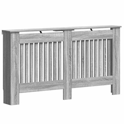 Radiator Cover Grey Sonoma 152 x 19 x 81.5 cm Engineered Wood