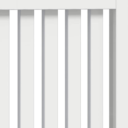 Radiator Cover High Gloss White 152 x 19 x 81.5 cm