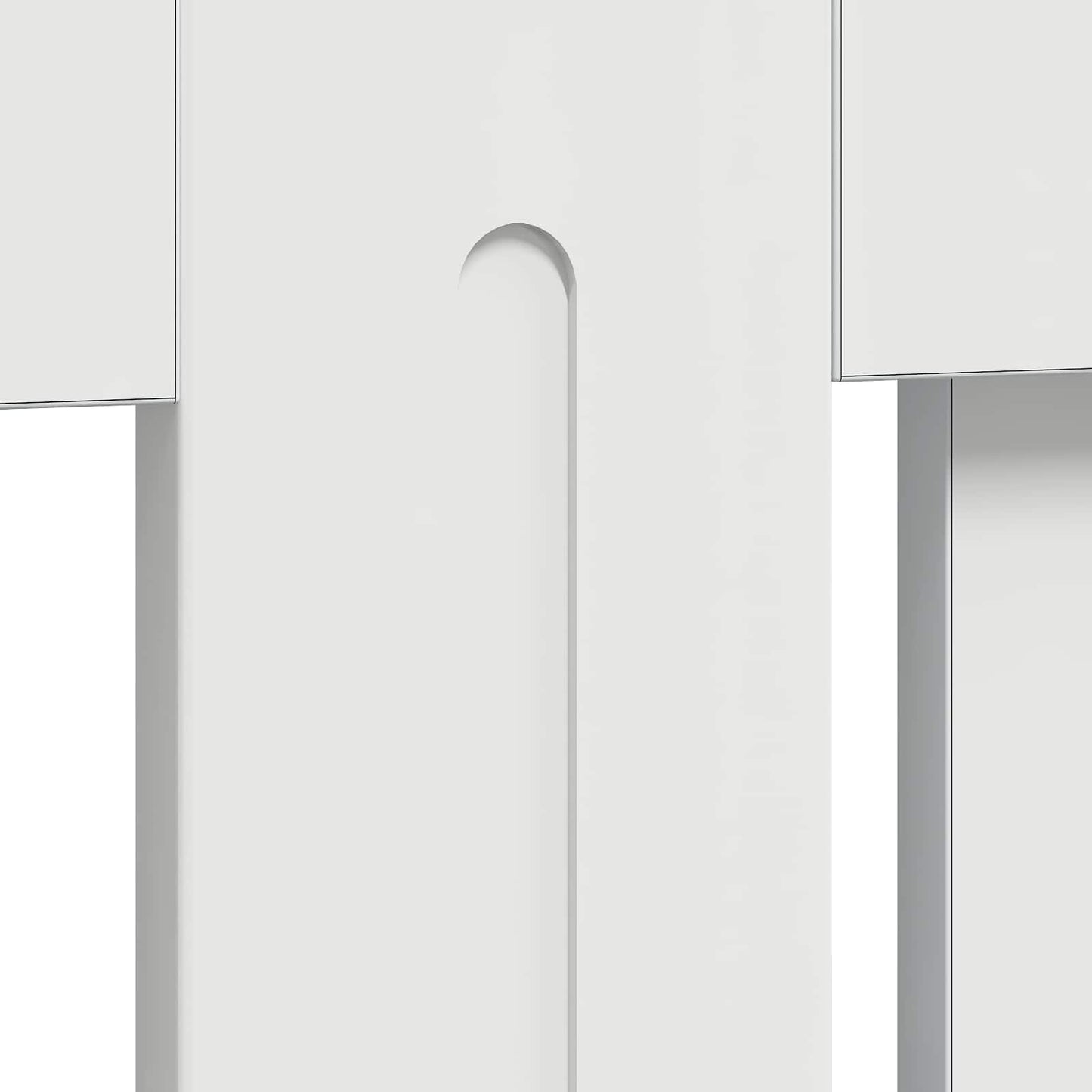 Radiator Cover High Gloss White 152 x 19 x 81.5 cm