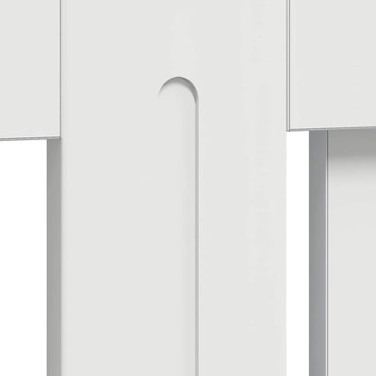 Radiator Cover High Gloss White 152 x 19 x 81.5 cm