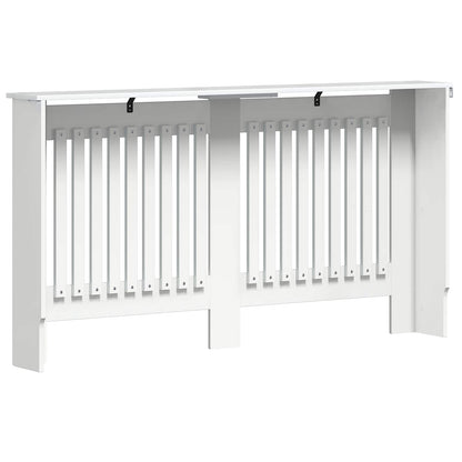 Radiator Cover High Gloss White 152 x 19 x 81.5 cm