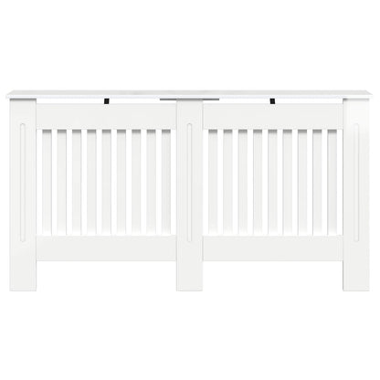 Radiator Cover High Gloss White 152 x 19 x 81.5 cm