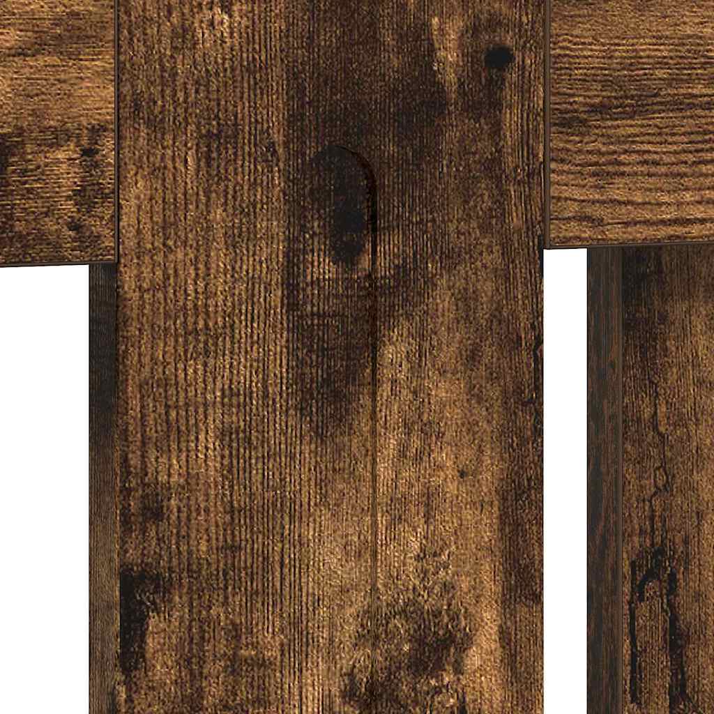 Radiator Cover Smoked Oak 152 x 19 x 81.5 cm Engineered Wood