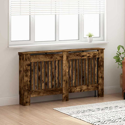 Radiator Cover Smoked Oak 152 x 19 x 81.5 cm Engineered Wood