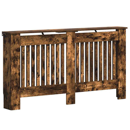 Radiator Cover Smoked Oak 152 x 19 x 81.5 cm Engineered Wood