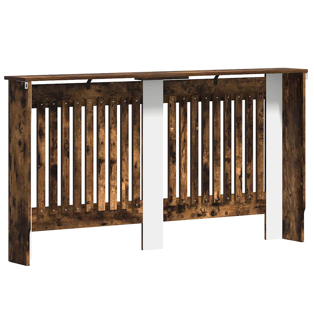 Radiator Cover Smoked Oak 152 x 19 x 81.5 cm Engineered Wood