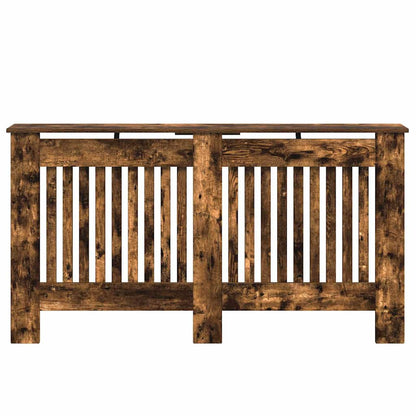 Radiator Cover Smoked Oak 152 x 19 x 81.5 cm Engineered Wood