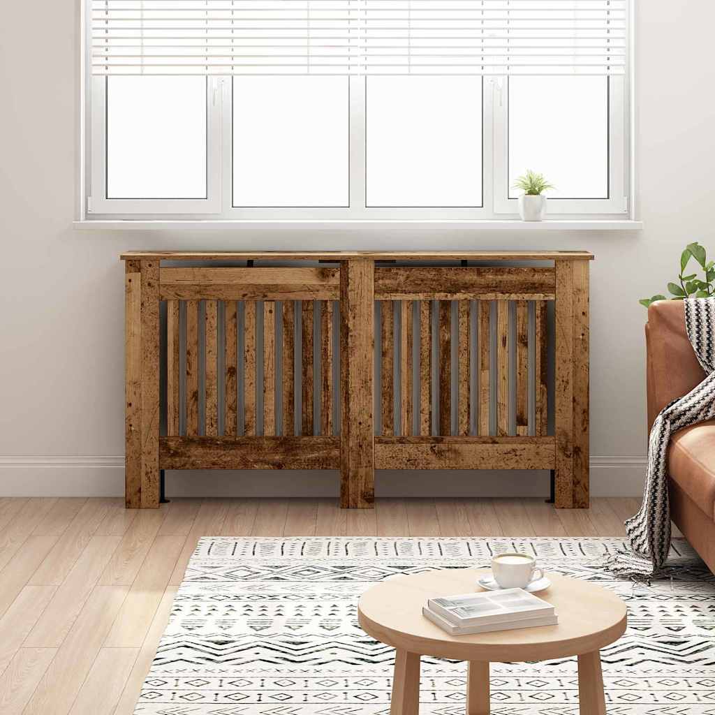 Radiator Cover Old Wood 152 x 19 x 81.5 cm Engineered Wood