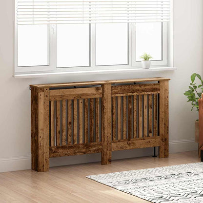 Radiator Cover Old Wood 152 x 19 x 81.5 cm Engineered Wood