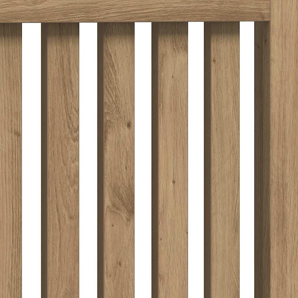 Radiator Cover Artisan Oak 152 x 19 x 81.5 cm Engineered Wood