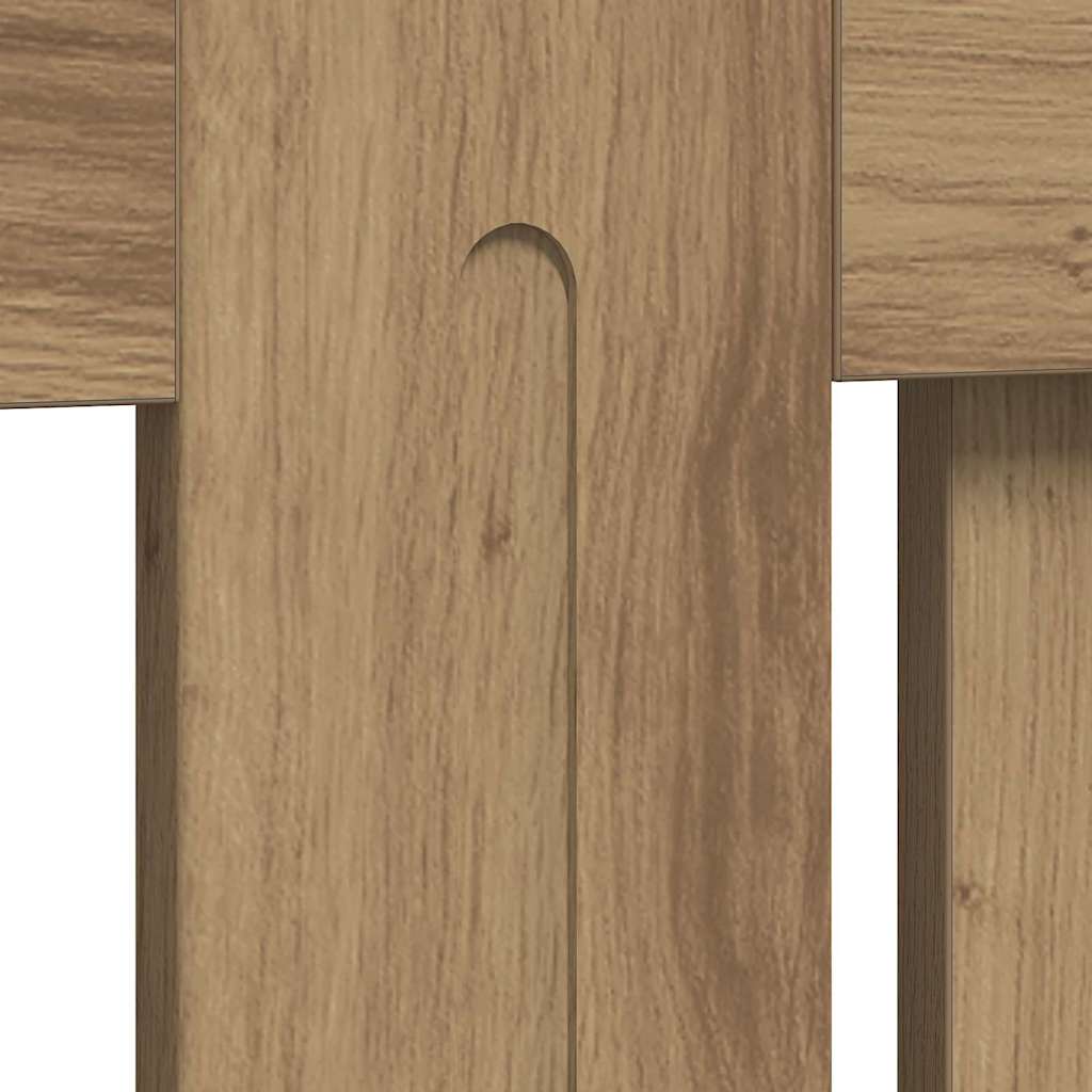 Radiator Cover Artisan Oak 152 x 19 x 81.5 cm Engineered Wood