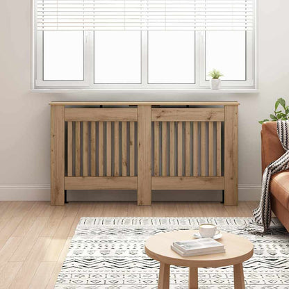 Radiator Cover Artisan Oak 152 x 19 x 81.5 cm Engineered Wood