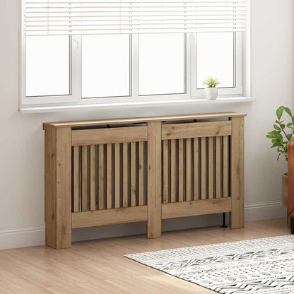 Radiator Cover Artisan Oak 152 x 19 x 81.5 cm Engineered Wood