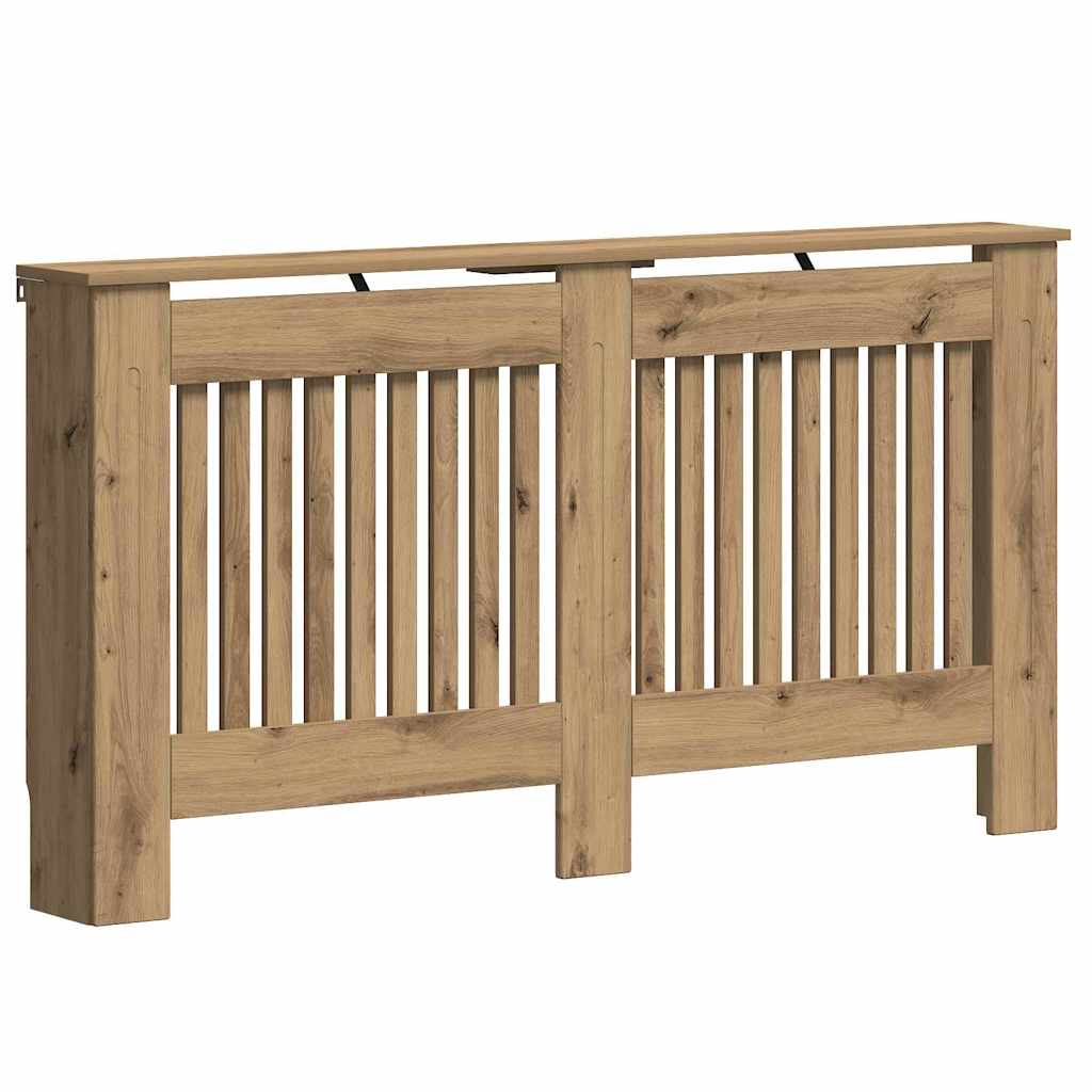 Radiator Cover Artisan Oak 152 x 19 x 81.5 cm Engineered Wood