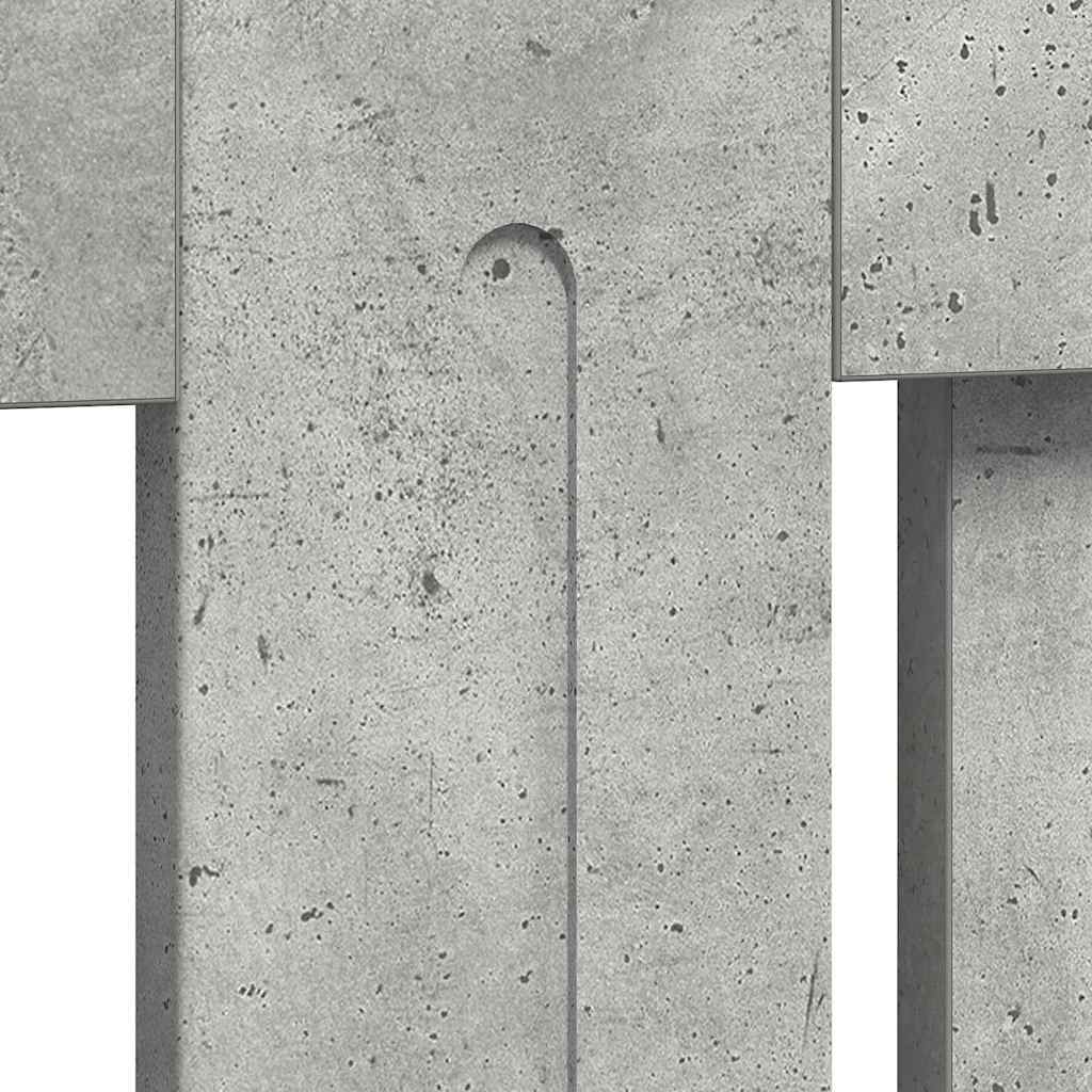 Radiator Cover Concrete Grey 78 x 19 x 81.5 cm Engineered Wood