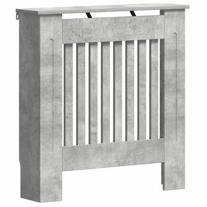 Radiator Cover Concrete Grey 78 x 19 x 81.5 cm Engineered Wood