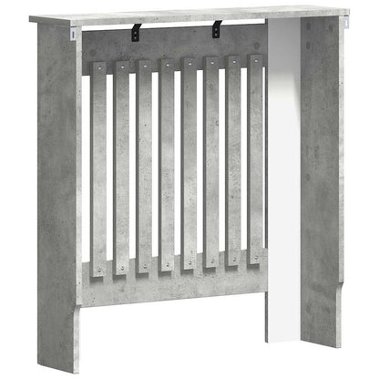 Radiator Cover Concrete Grey 78 x 19 x 81.5 cm Engineered Wood