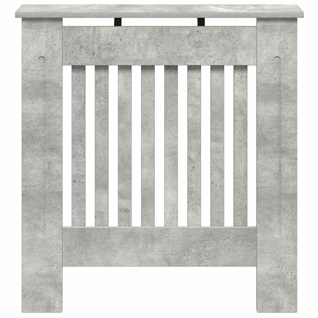Radiator Cover Concrete Grey 78 x 19 x 81.5 cm Engineered Wood