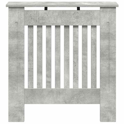 Radiator Cover Concrete Grey 78 x 19 x 81.5 cm Engineered Wood
