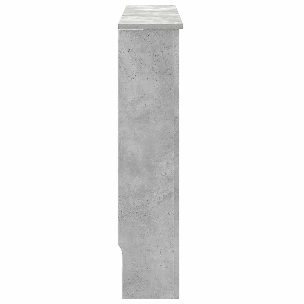 Radiator Cover Concrete Grey 78 x 19 x 81.5 cm Engineered Wood