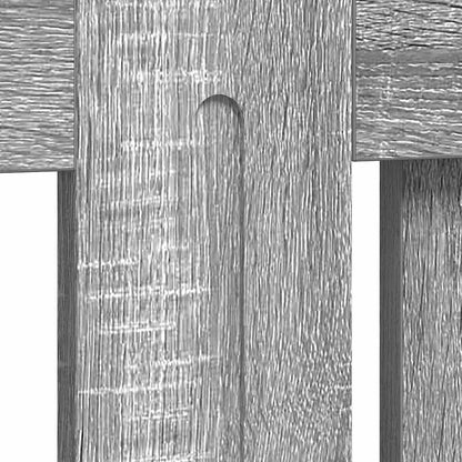 Radiator Cover Grey Sonoma 78 x 19 x 81.5 cm Engineered Wood