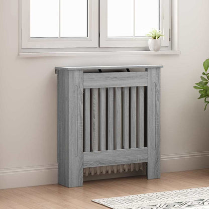 Radiator Cover Grey Sonoma 78 x 19 x 81.5 cm Engineered Wood