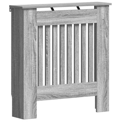 Radiator Cover Grey Sonoma 78 x 19 x 81.5 cm Engineered Wood