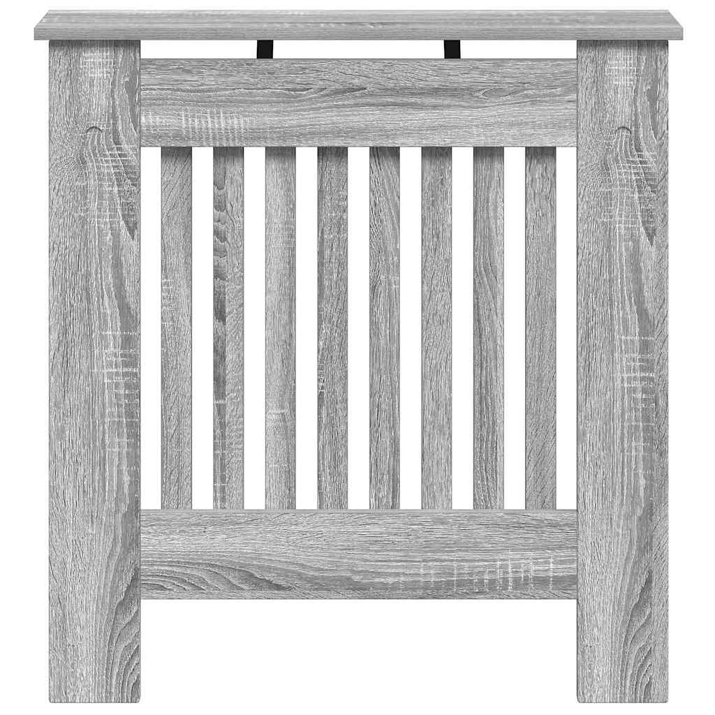 Radiator Cover Grey Sonoma 78 x 19 x 81.5 cm Engineered Wood