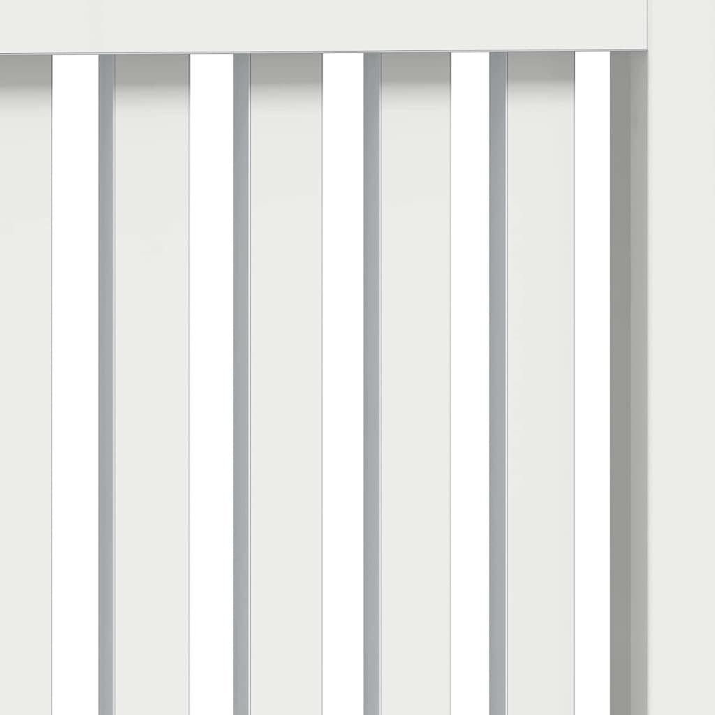 Radiator Cover High Gloss White 78 x 19 x 81.5 cm