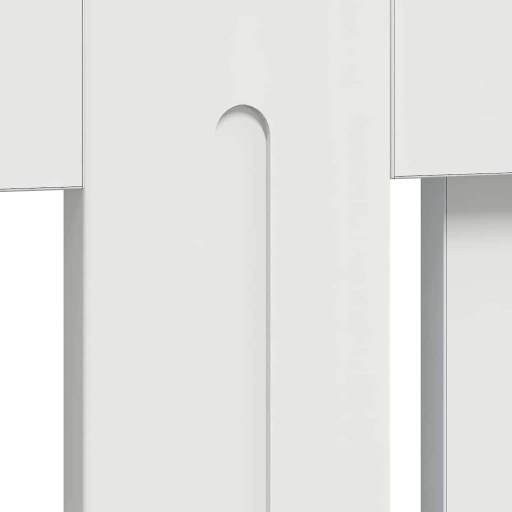 Radiator Cover High Gloss White 78 x 19 x 81.5 cm