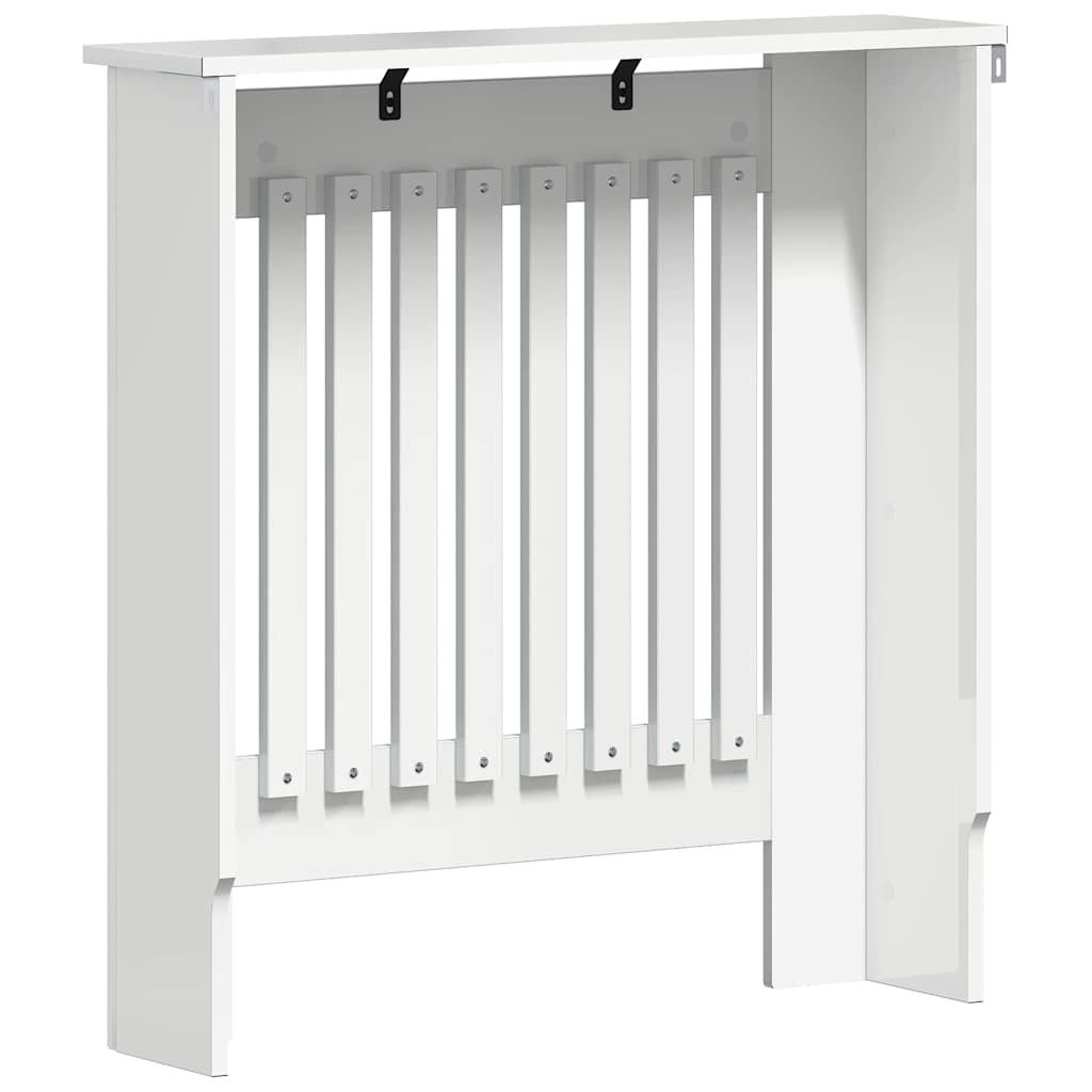 Radiator Cover High Gloss White 78 x 19 x 81.5 cm