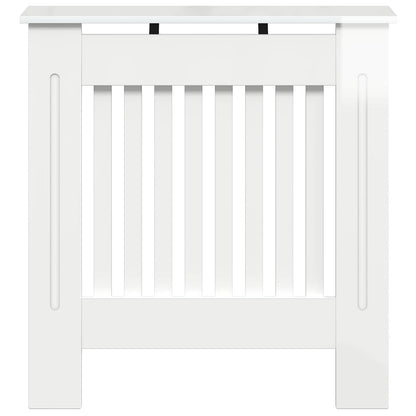 Radiator Cover High Gloss White 78 x 19 x 81.5 cm