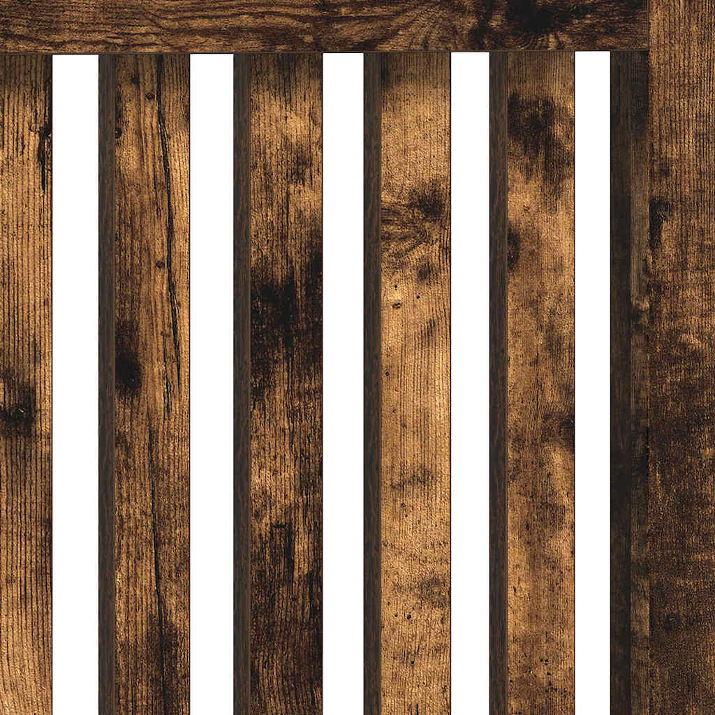 Radiator Cover Smoked Oak 78 x 19 x 81.5 cm Engineered Wood