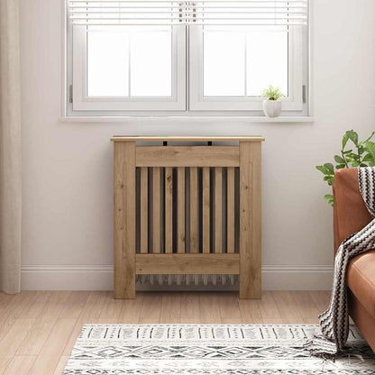 Radiator Cover Artisan Oak 78 x 19 x 81.5 cm Engineered Wood