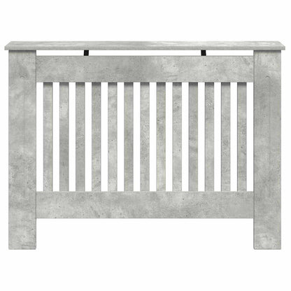 Radiator Cover Concrete Grey 112 x 19 x 81.5 cm Engineered Wood