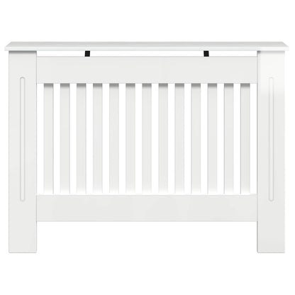 Radiator Cover High Gloss White 112 x 19 x 81.5 cm