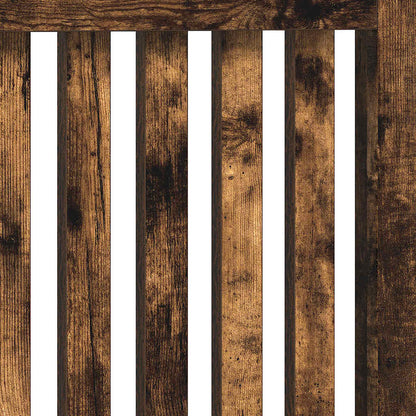 Radiator Cover Smoked Oak 112 x 19 x 81.5 cm Engineered Wood
