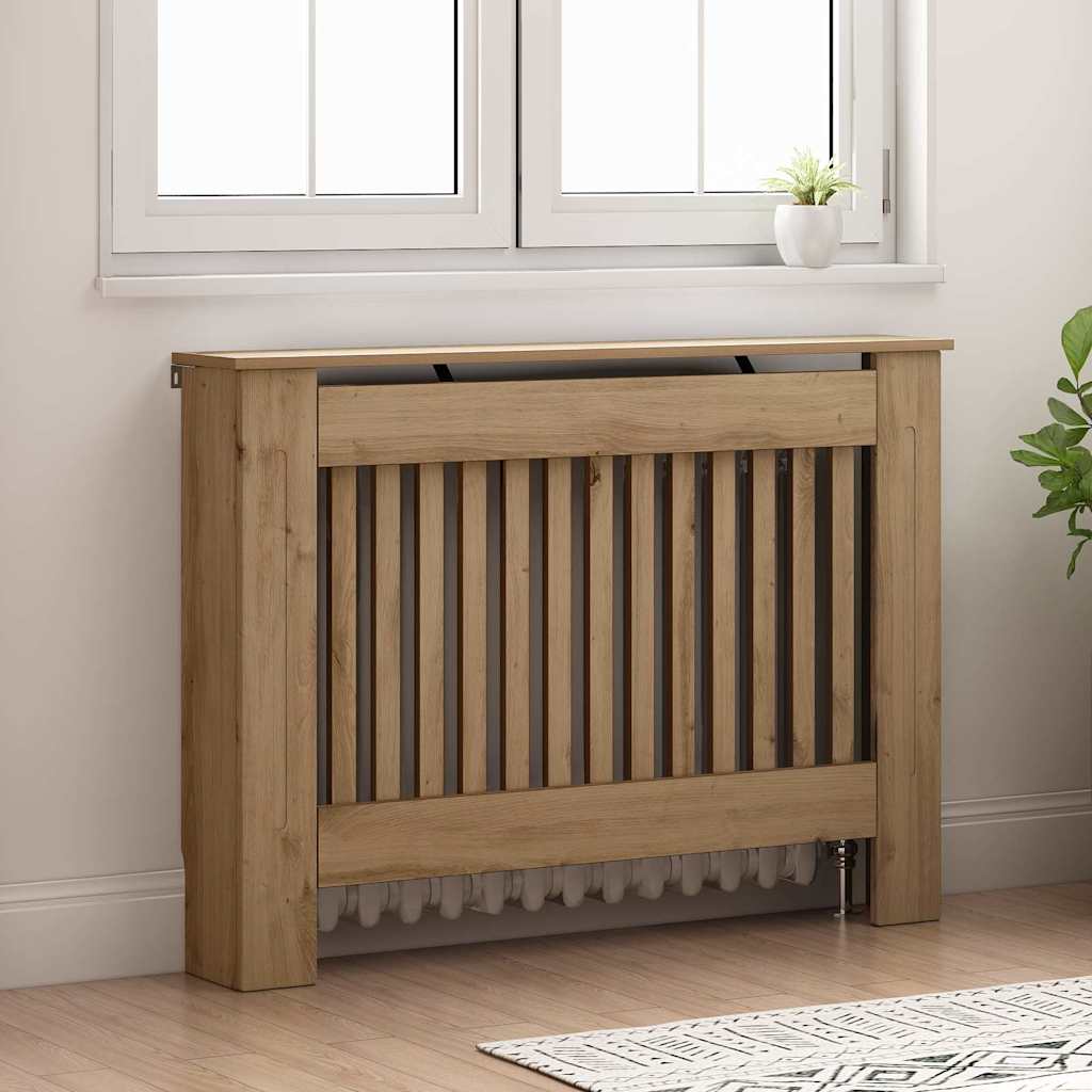 Radiator Cover Artisan Oak 112 x 19 x 81.5 cm Engineered Wood