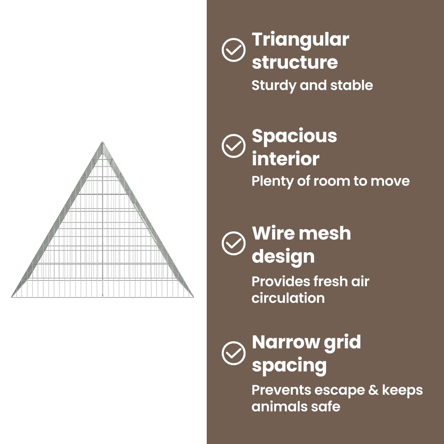 Rabbit Cage Silver 110 x 100 x 85 cm Galvanised Steel