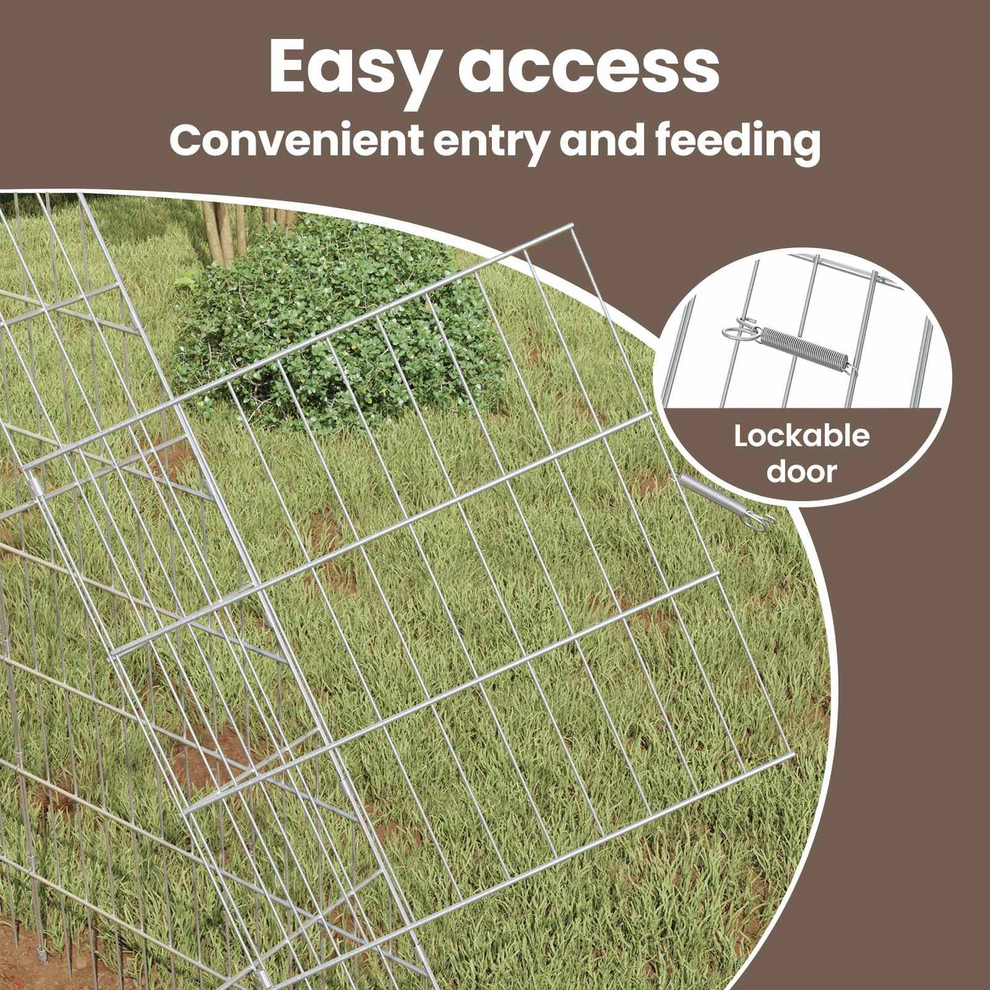 Rabbit Cage Silver 110 x 100 x 85 cm Galvanised Steel