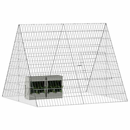Rabbit Cage Silver 110 x 100 x 85 cm Galvanised Steel