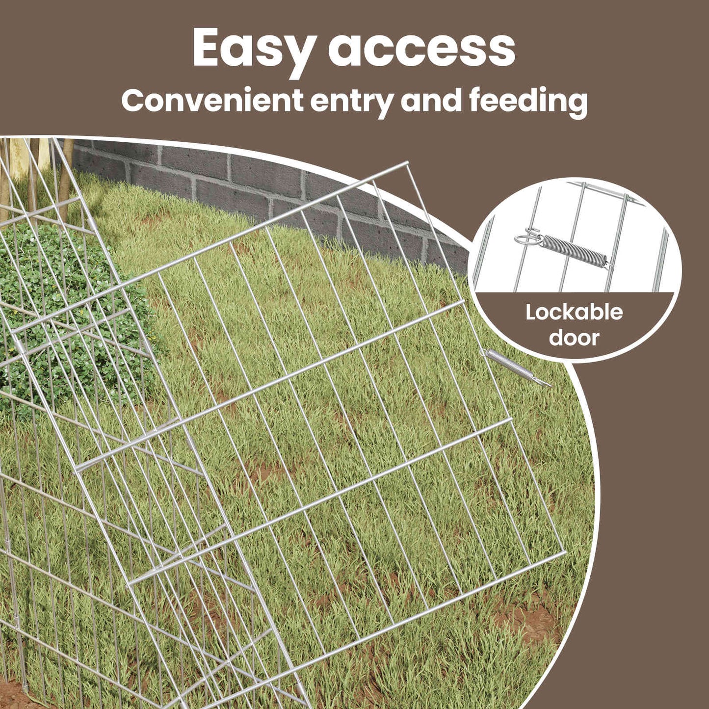 Rabbit Cage Silver 215 x 100 x 85 cm Galvanised Steel