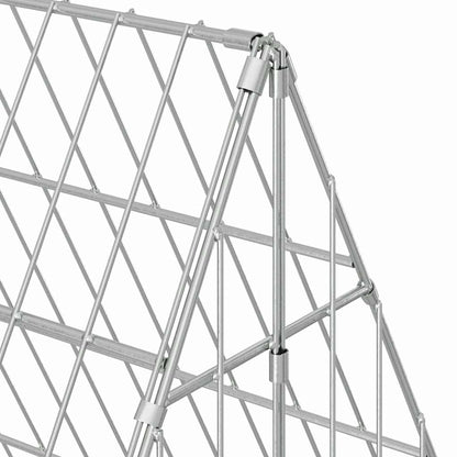 Rabbit Cage Silver 430 x 100 x 85 cm Galvanised Steel