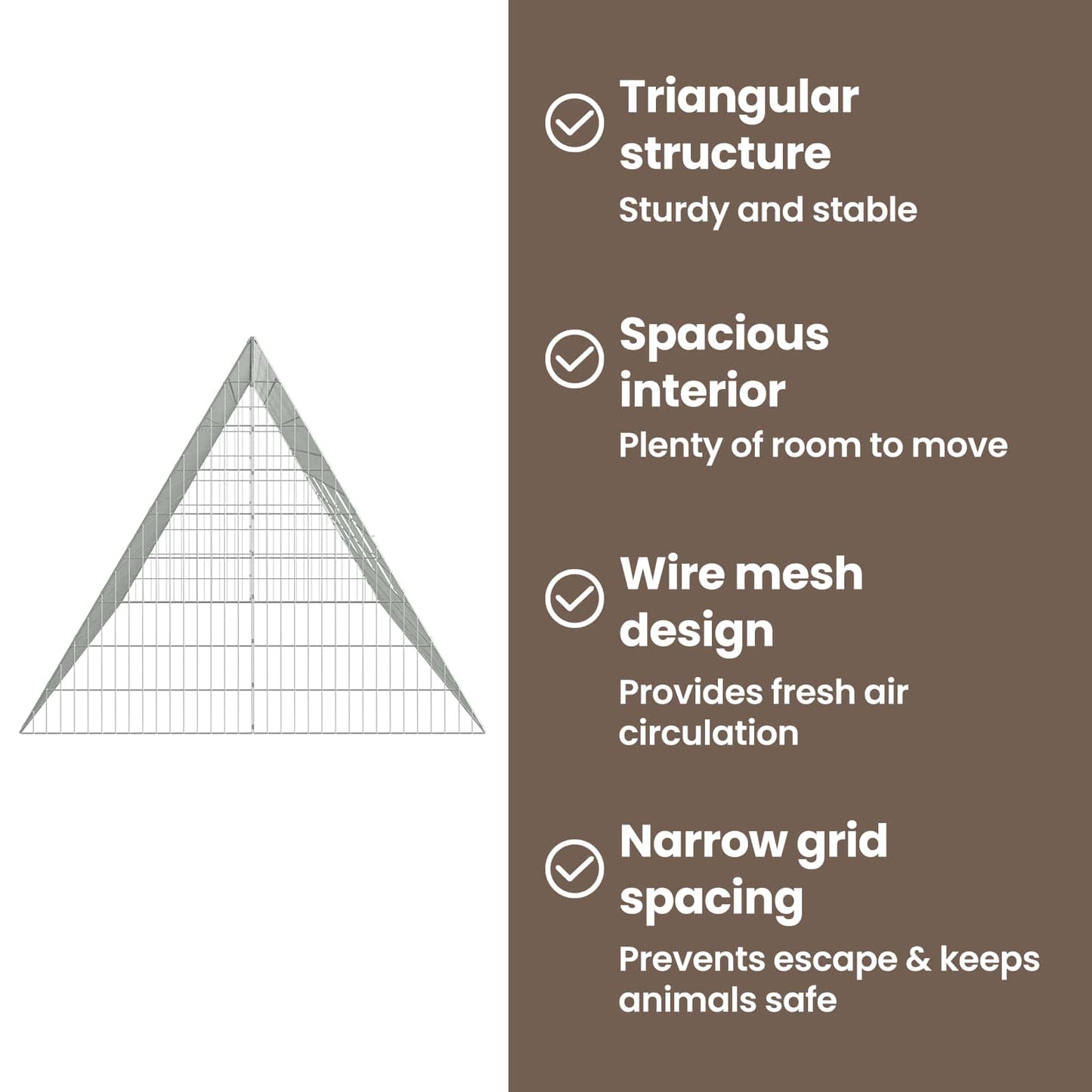 Rabbit Cage Silver 430 x 100 x 85 cm Galvanised Steel