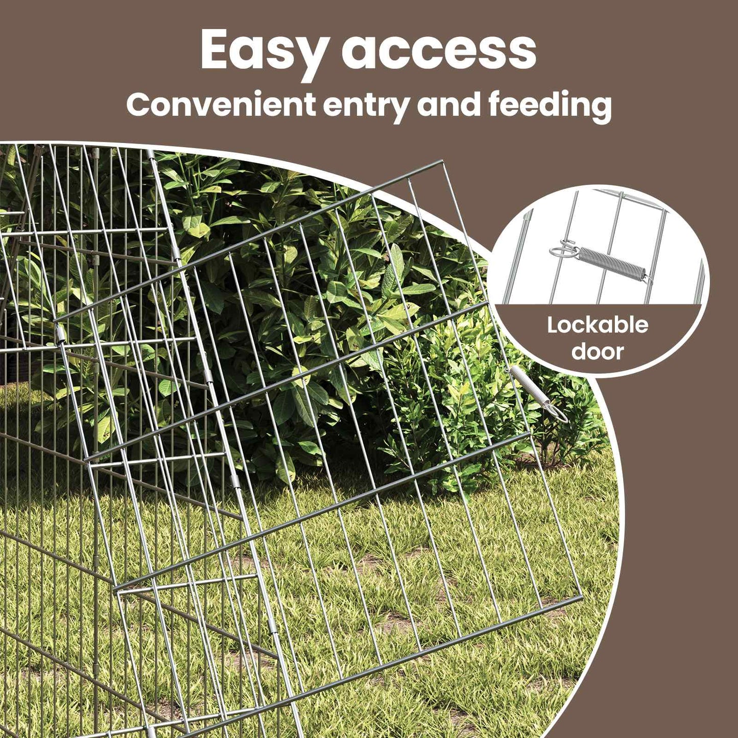 Rabbit Cage Silver 430 x 100 x 85 cm Galvanised Steel