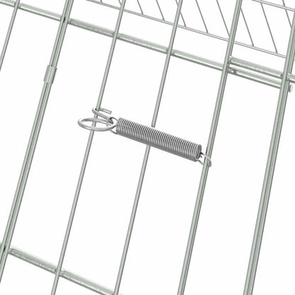 Rabbit Cage Silver 650 x 100 x 85 cm Galvanised Steel